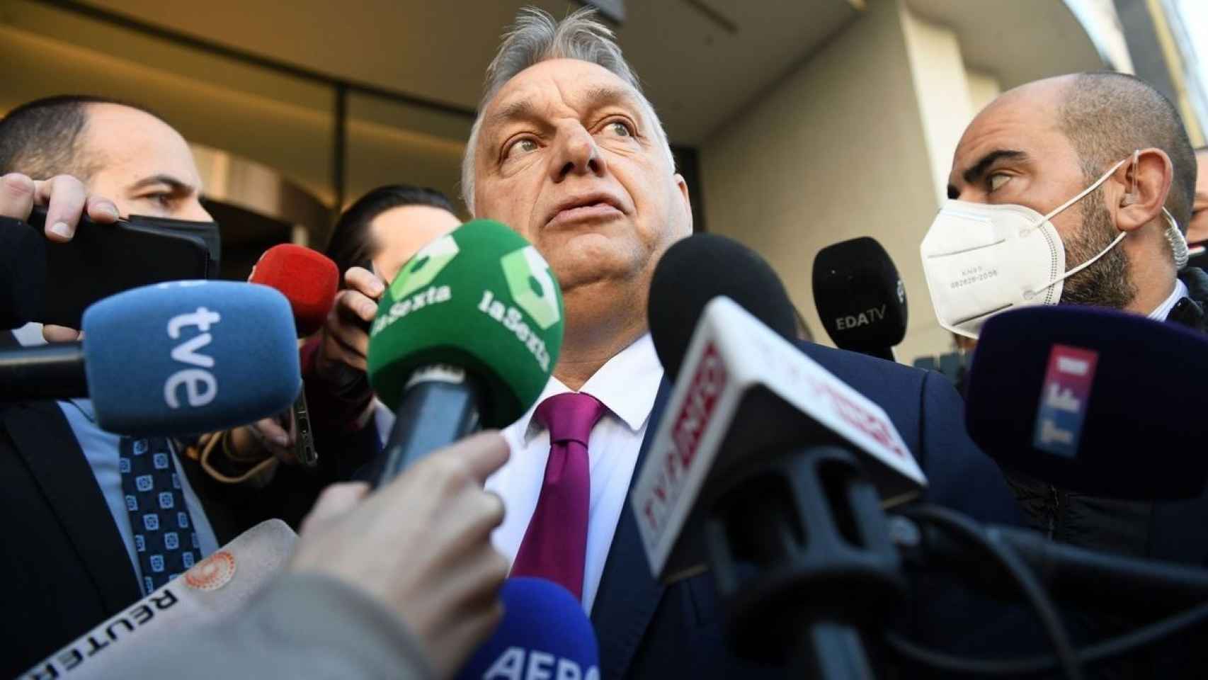 El primer ministro húngaro, Viktor Orbán, en un acto en Madrid el pasado enero.
