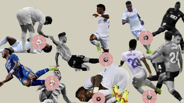 La cacería a Vinicius en La Liga