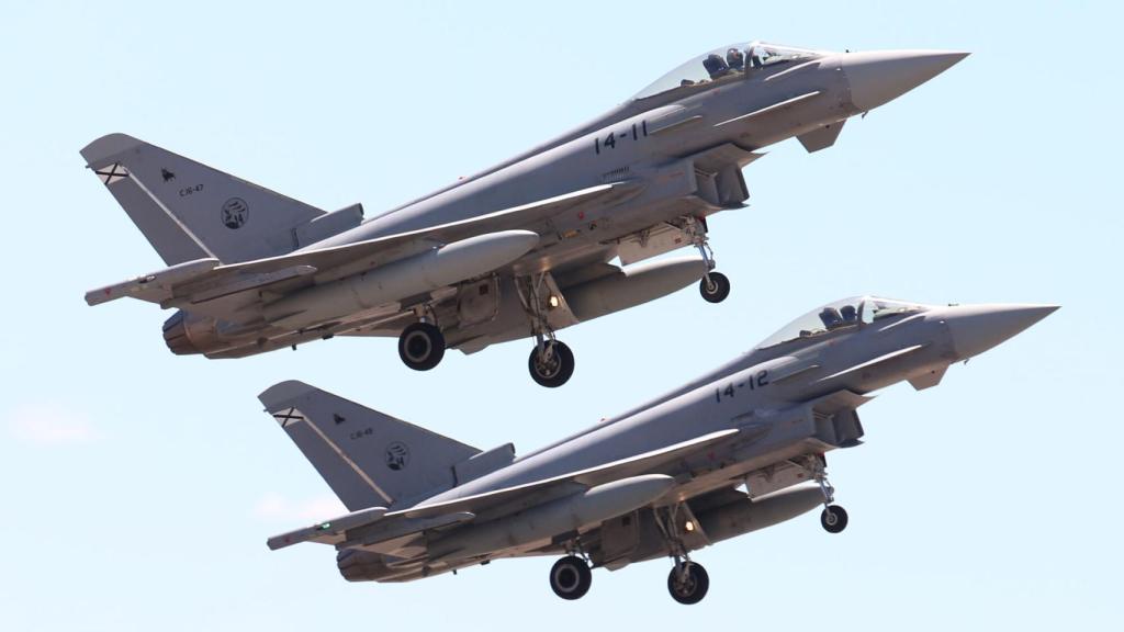 Eurofighter del Ala 14, con Base en Los Llanos, Albacete.