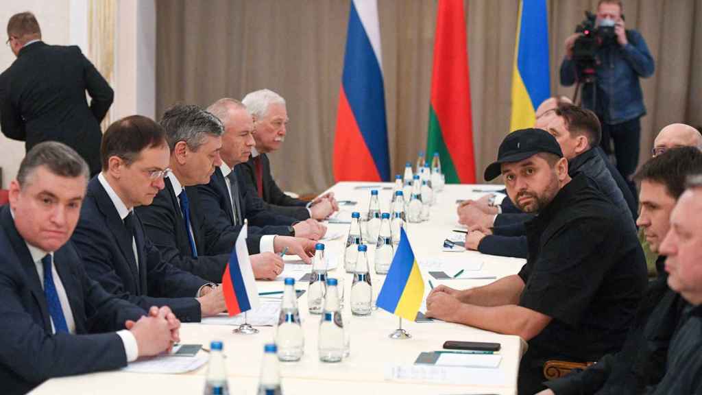 La ronda de negociaciones entre Rusia y Ucrania.