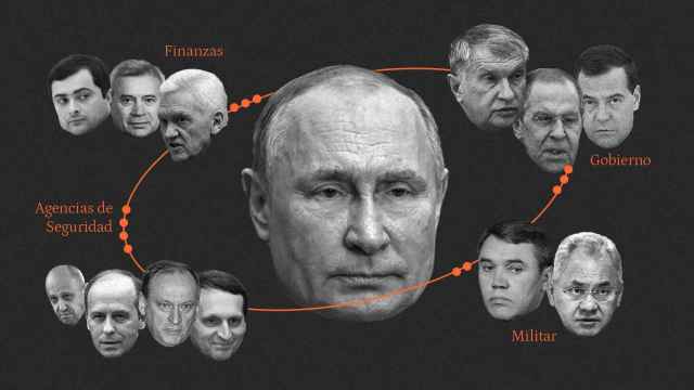 Putin se rodea de una selecta 'camarilla' en los que influye y que a su vez le influyen.