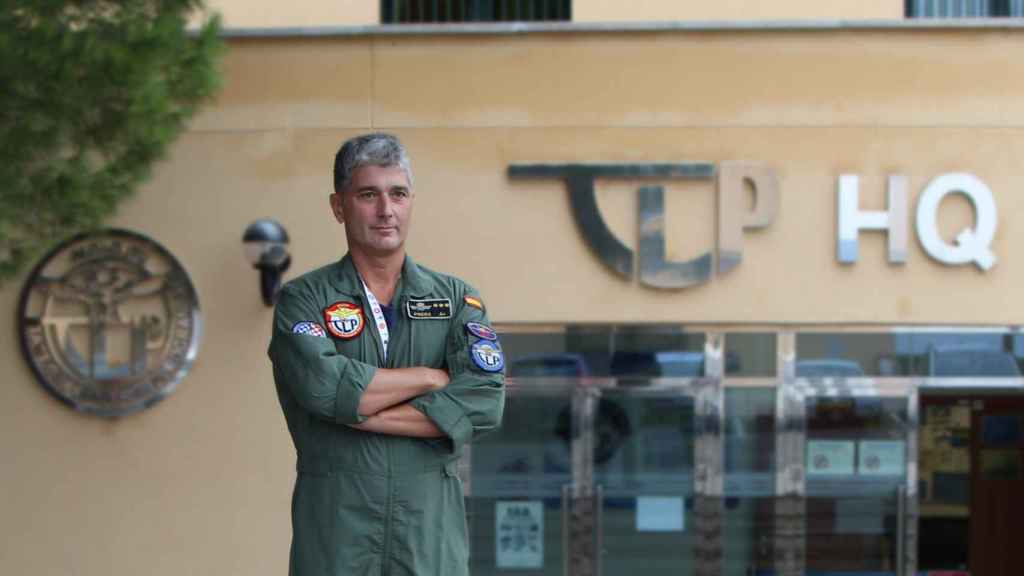 José Carlos Presa, comandante de la escuela internacional de pilotos de caza.