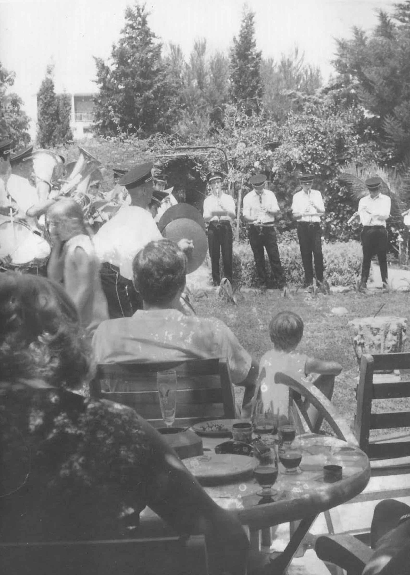 La banda municipal de Dènia, en una de las fiestas de Bremer.