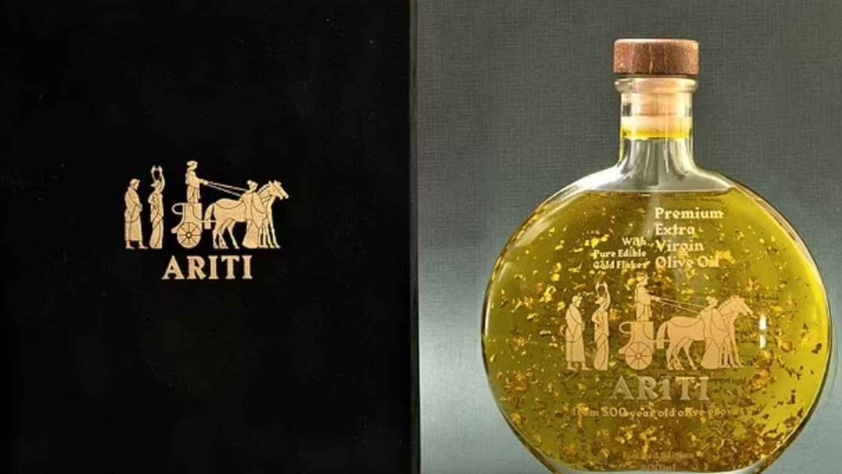 Aceite de oliva premium marca ARITI.