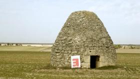 Montemayor de la Pilililla con un cartel de España Vaciada