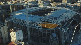 Plano general de las obras del estadio Santiago Bernabéu