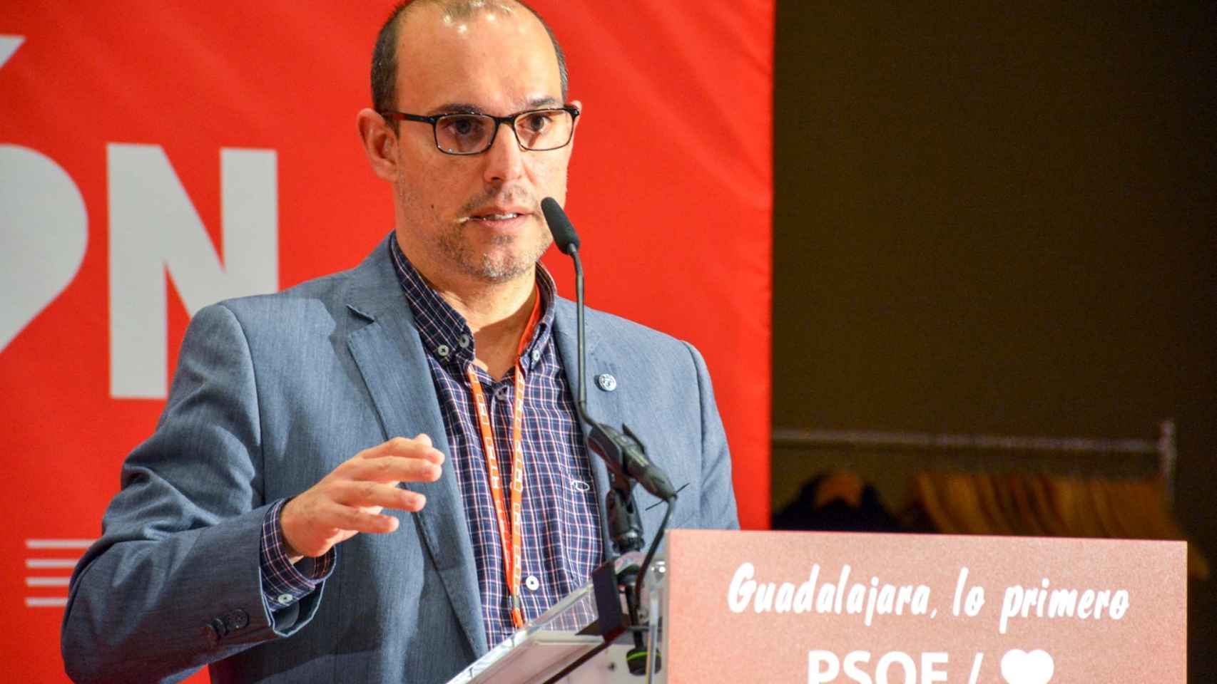 Pablo Bellido, secretario general del PSOE de Guadalajara y presidente de las Cortes de Castilla-La Mancha.