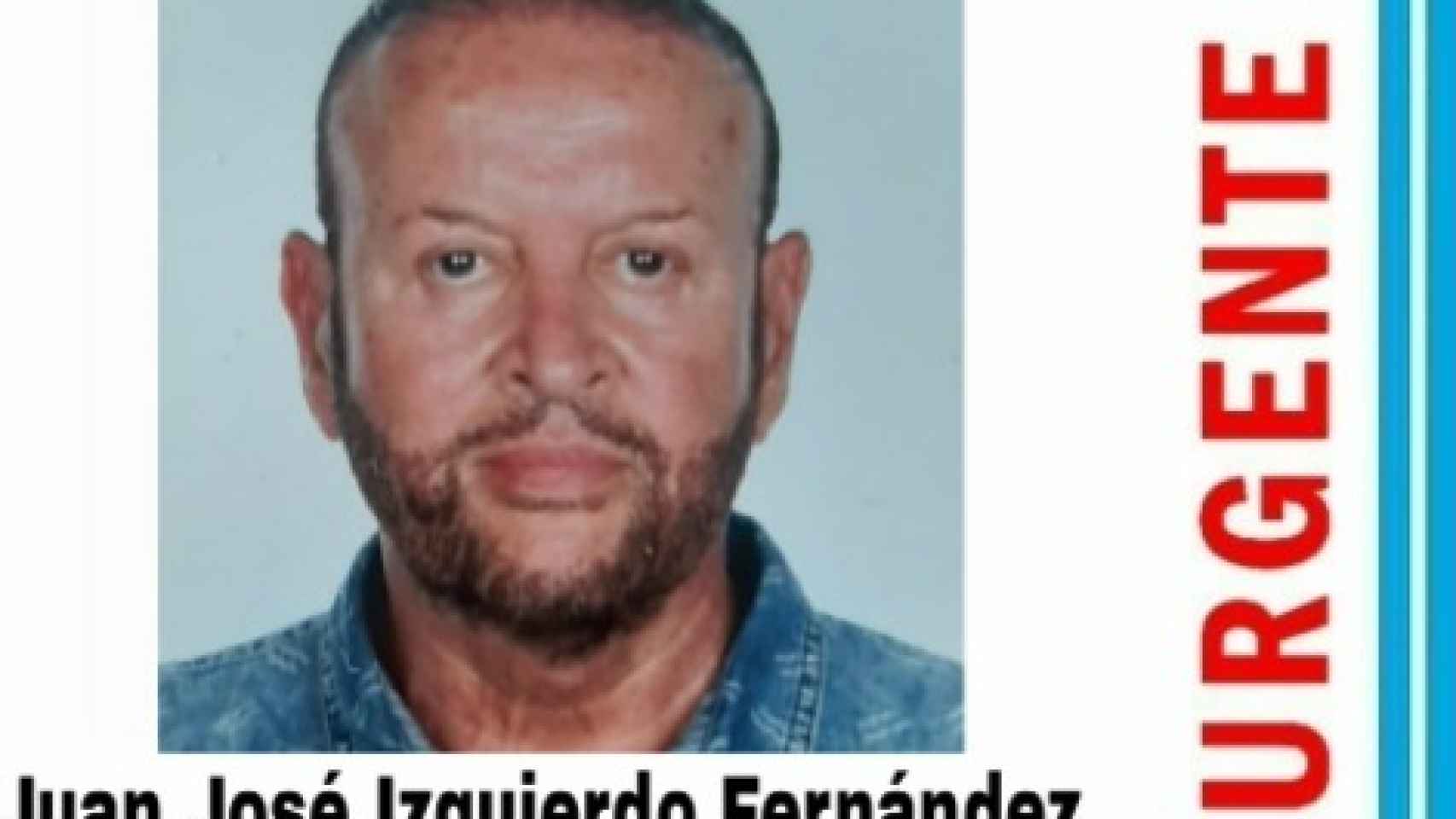 Buscan a Juan José Izquierdo: tiene 74 años y es de Torremolinos.