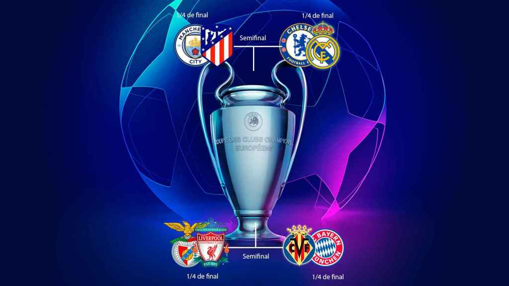 Favor desconocido Nevada Chelsea - Real Madrid, City - Atlético y Villarreal - Bayern, en cuartos de  la Champions League