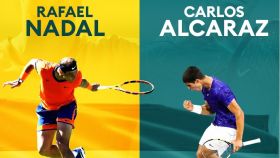 Rafa Nadal y Carlos Alcaraz