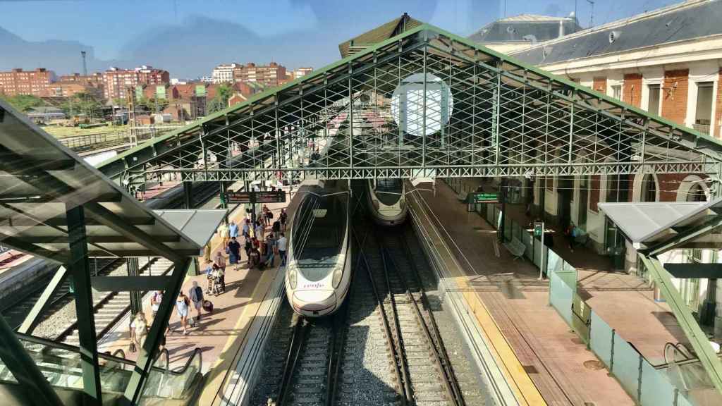Estación de ferrocarril Campo Grande en Valladolid.