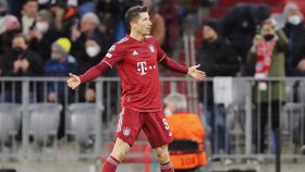 Robert Lewandowski, en un partido del Bayern Múnich de la temporada 2021/2022