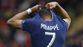 Kylian Mbappé, en un partido del PSG de la temporada 2021/2022