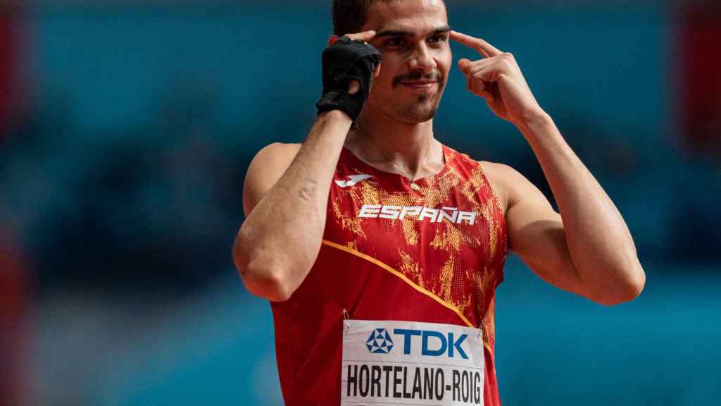 Bruno Hortelano, en el Mundial de Atletismo en pista cubierta de Belgrado 2022.