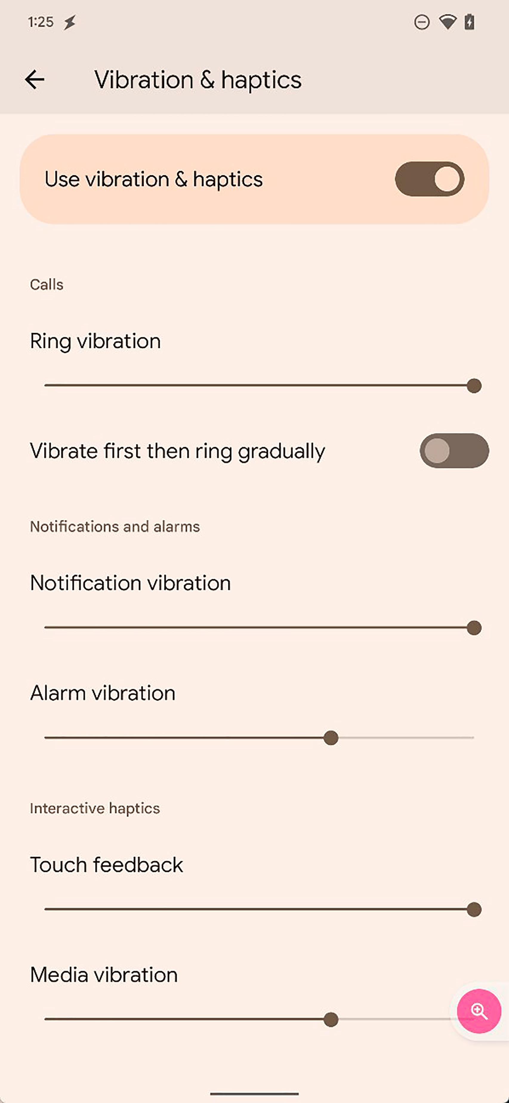 Customizing Gritty Vibrations in Android 13