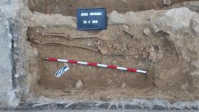 Los restos mortales de uno de los cadáveres encontrados en Albacete.