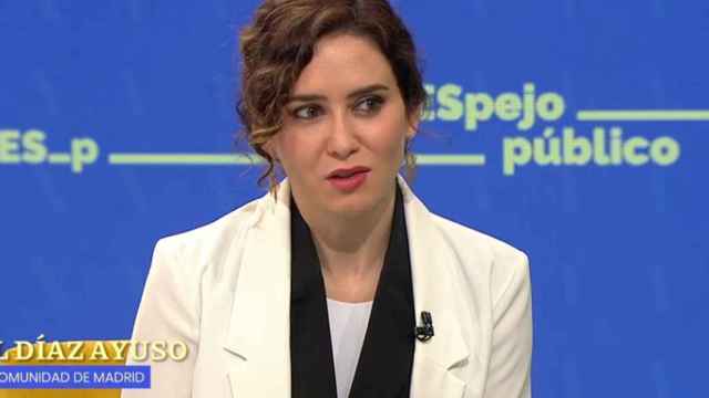 La presidenta de la Comunidad de Madrid, Isabel Díaz Ayuso, este lunes en Antena 3.