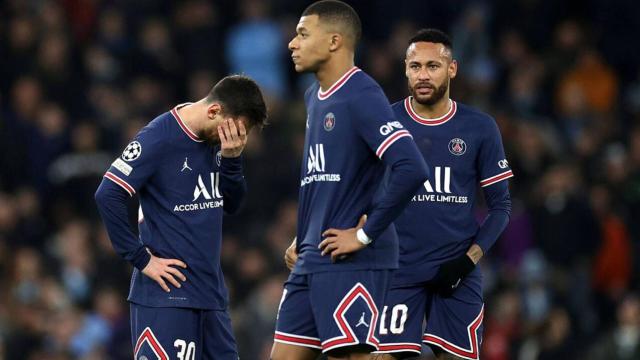 Neymar, Messi y Mbappé, con el PSG