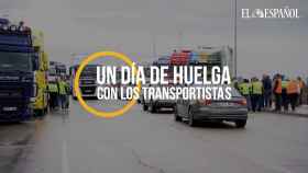 Un día de huelga con los transportistas de Madrid