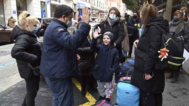 Los empresarios leoneses desplazados a Polonia llegan a Burgos con dos familias ucranianas - Foto: Archivo.  Ricardo Ordóñez / ICAL.