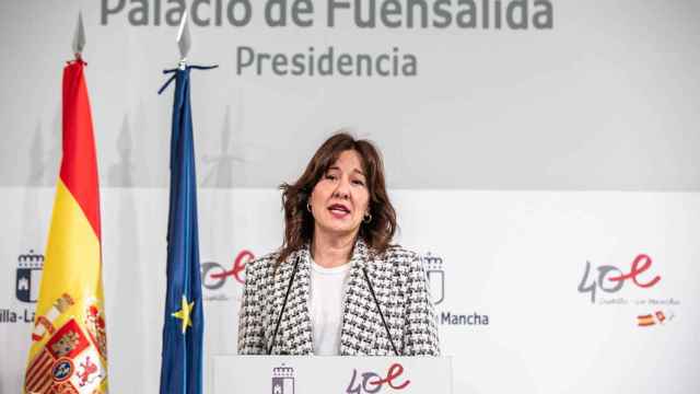 Blanca Fernández este miércoles en el Palacio de Fuensalida.