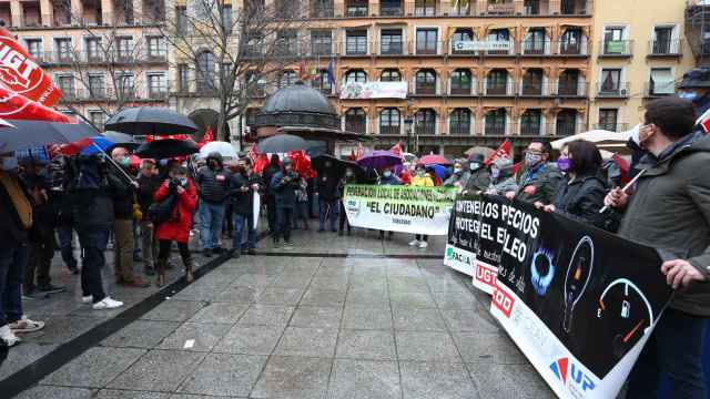 Protesta contra la subida de los precios en Toledo. Foto: Óscar Huertas