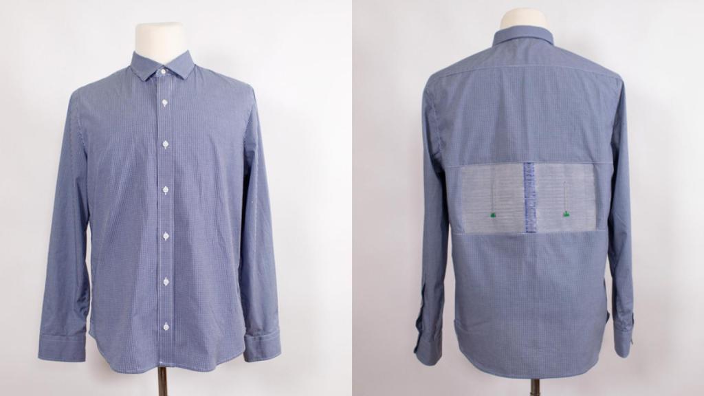 Camisa con tela auditiva del MIT