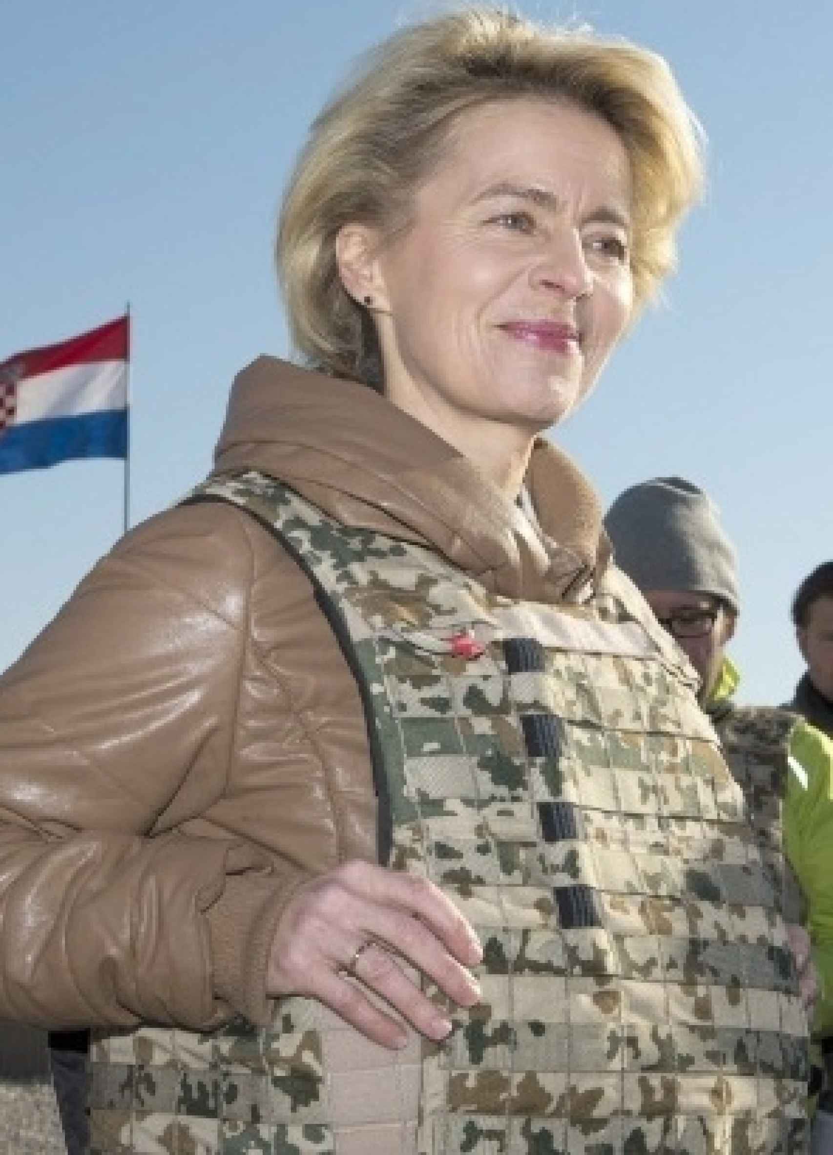 Von der Leyen como ministra de Defensa, en una visita a Afganistán.