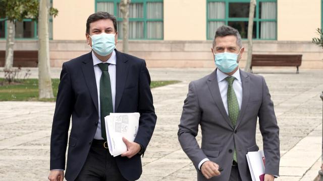 Carlos Fernández Carriedo, antes de la rueda de prensa del Consejo de Gobierno