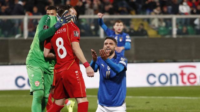 Derrota de Italia contra Macedonia del Norte