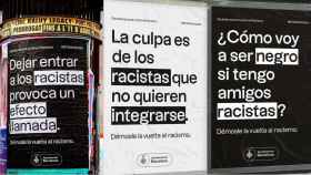 Carteles de la campaña del ayuntamiento de Barcelona contra el racismo
