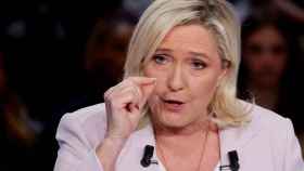 Marine Le Pen durante un programa televisivo este mes.