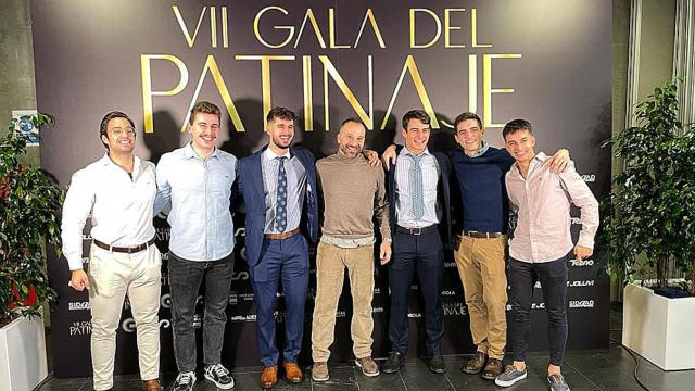 Premiados de Castilla y León en la gala del Patinaje de la Federación Española