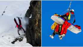 Brutal caída del esquiador español Aymar Navarro: golpe contra las rocas y traslado en helicóptero