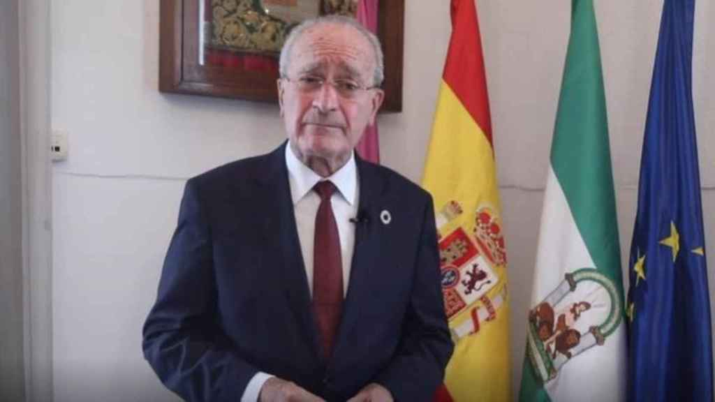 El alcalde de Málaga, Francisco de la Torre, en un vídeo.