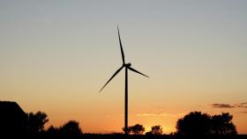 Parque eólico en Tierra de Campos