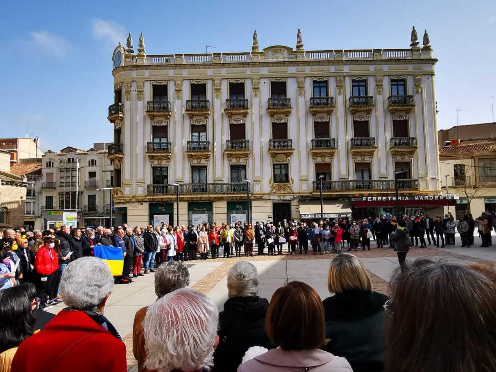 200 cantantes de Zamora cantan por la paz de Ucrania