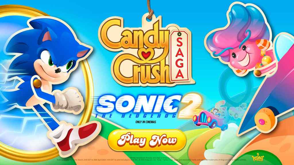 Candy Crush Saga tendrá un gran evento especial con Sonic