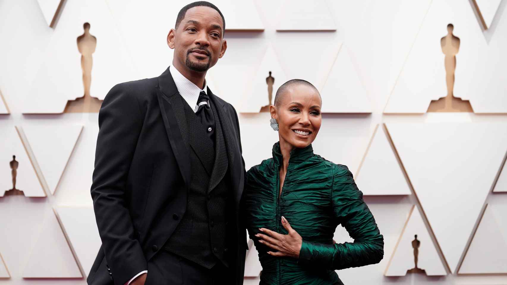 Will Smith y Jada Pinkett, en la alfombra roja de los premios Oscar.