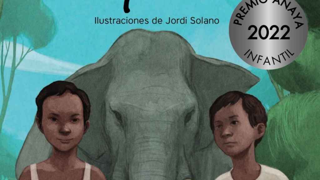Ilustración de Jordi Solano para la portada de 'Alma de elefante', de Andrea Maceiras, Premio Anaya 2020