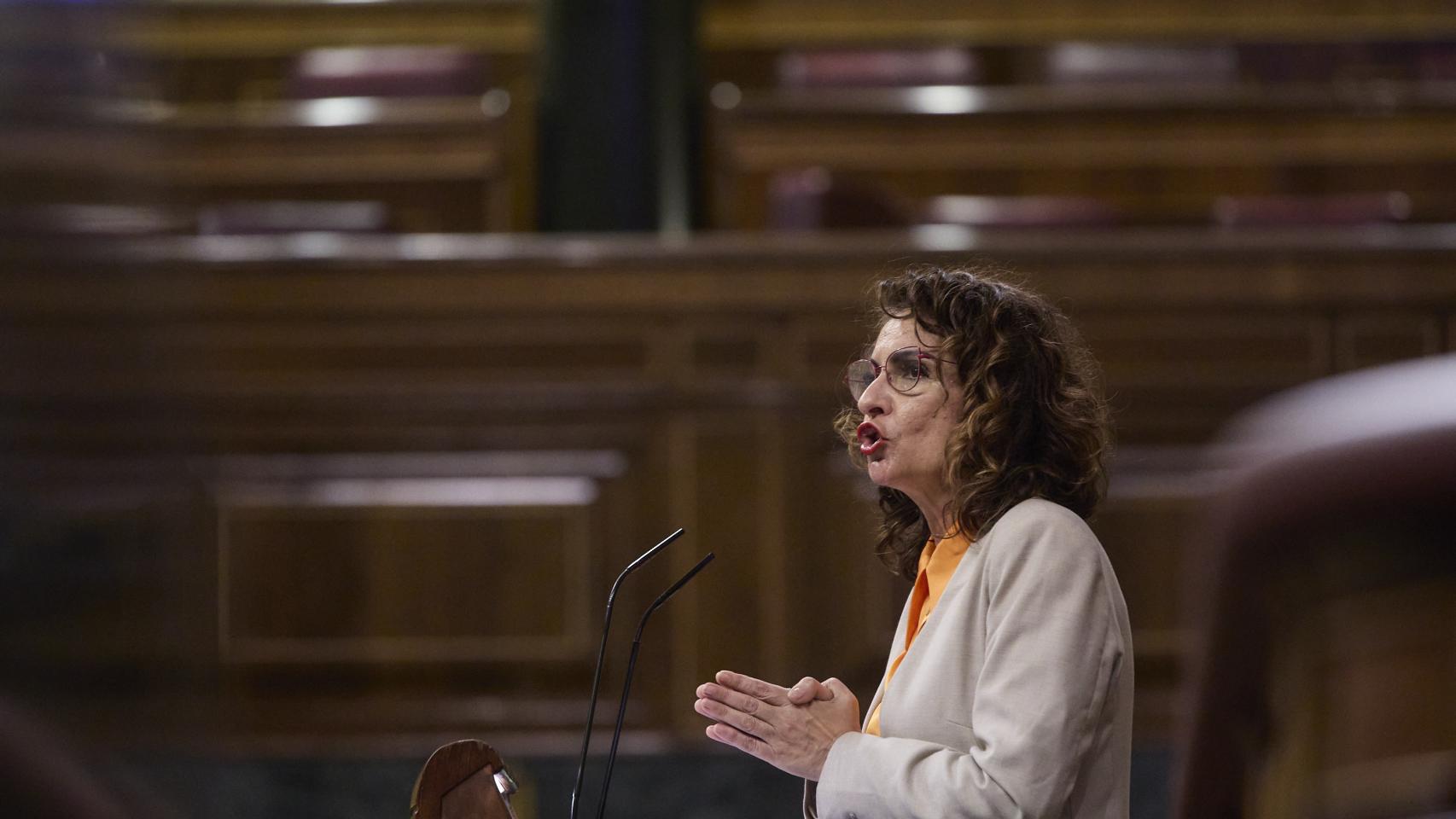 María Jesús Montero, en el Congreso de los Diputados.