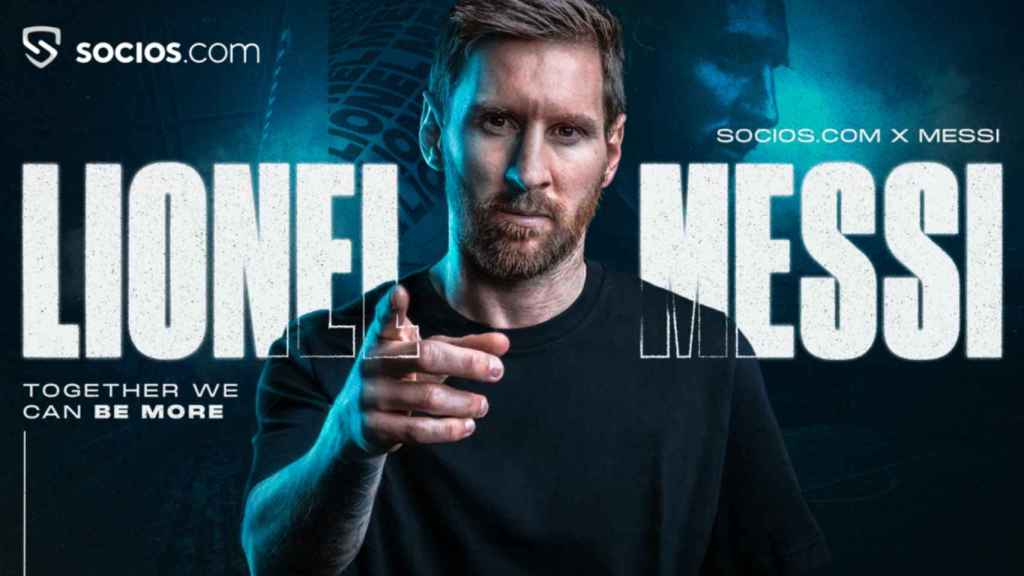 Leo Messi firma un acuerdo con Socios.com