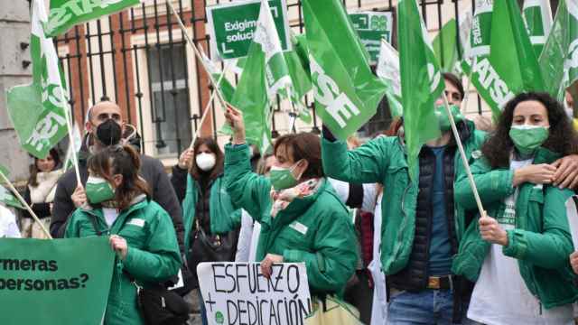 Manifestación enfermeras Castilla y León