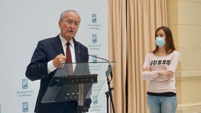 Francisco de la Torre, en la comparecencia de prensa que ha tenido este miércoles en el Ayuntamiento de Málaga.