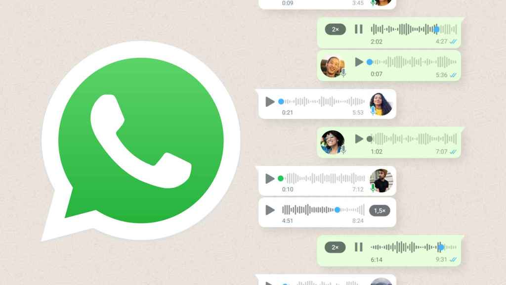 Mensajes de voz de WhatsApp.