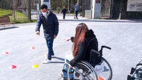 Una de las actividades de Aspaym celebradas en la Plaza Zorrilla