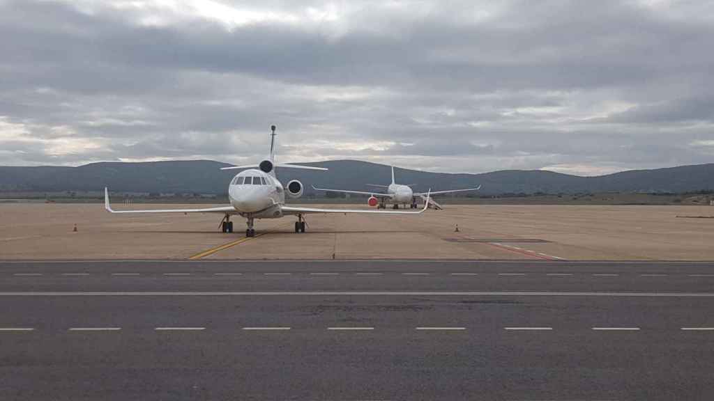 Aviones estacionados en el Aeropuerto de Ciudad Real. Foto: CRIA