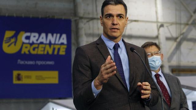 Pedro Sánchez y Ximo Puig, en Ciudad de la Luz de Alicante.