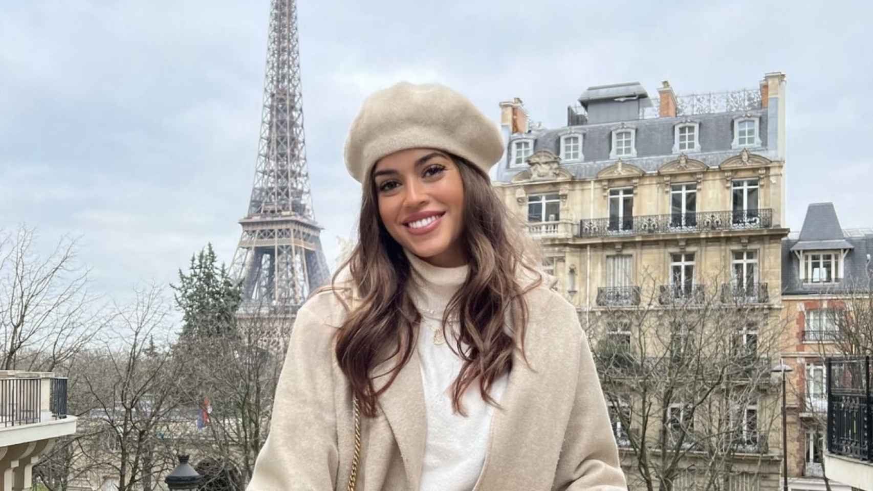 Rocío Camacho en París. Foto: Instagram @rocioccamacho.