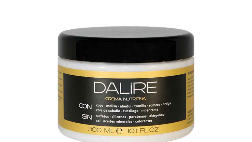 Crema nutritiva capilar (19,50€) para cabellos rizados, secos y dañados de Dalire Cosmetics